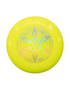 FRISBEE DISC NINJA STAR YELLOW